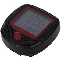 Los mejores  - SODIAL(R) Velocimetro Cuentakilometros LCD SD-548B para Bicicleta- Negro y Rojo